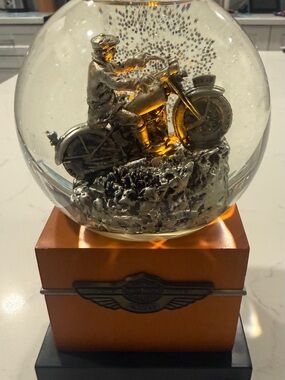 Hallmark Black and White Deluxe Water Globe Tag